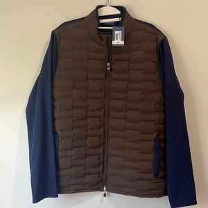 |PETER MILLAR| Blaze Hybrid Cardigan - Antique Walnut